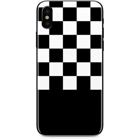Checkerboard Split iPhone X Skin