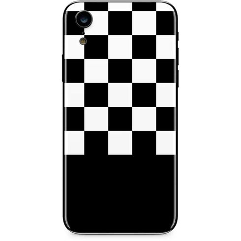 Checkerboard Split iPhone XR Skin