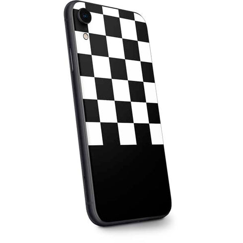 Checkerboard Split iPhone XR Skin