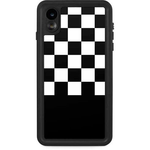 Checkerboard Split iPhone XR Waterproof Case