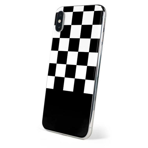 Checkerboard Split iPhone XS Skin