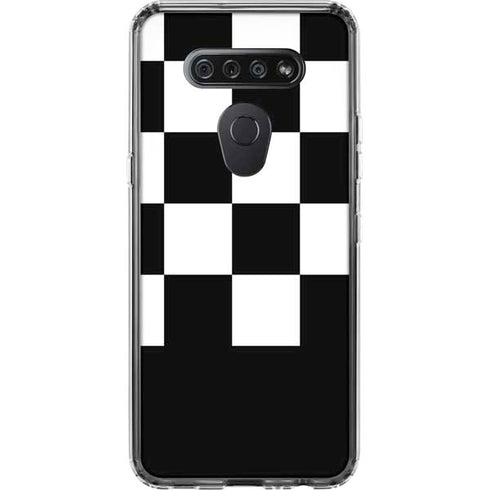 Checkerboard Split LG K51/Q51 Clear Case