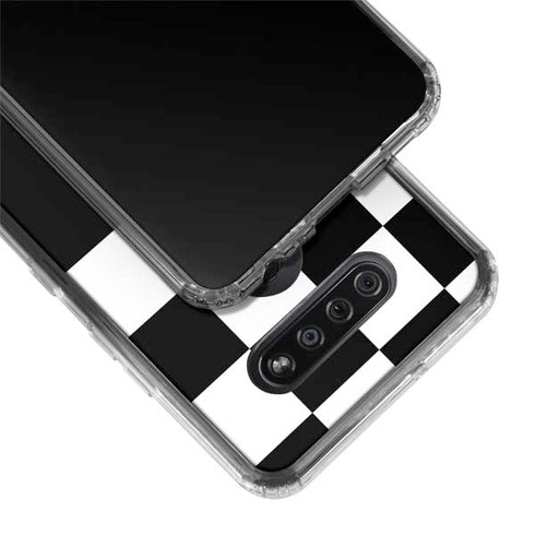 Checkerboard Split LG K51/Q51 Clear Case
