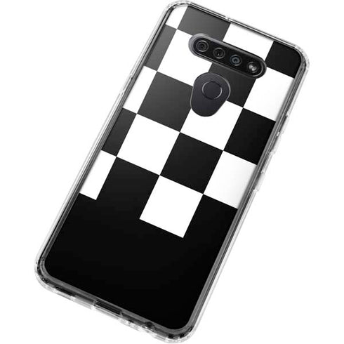 Checkerboard Split LG K51/Q51 Clear Case