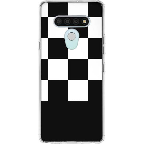 Checkerboard Split LG Stylo 6 Clear Case