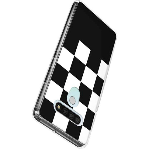 Checkerboard Split LG Stylo 6 Clear Case