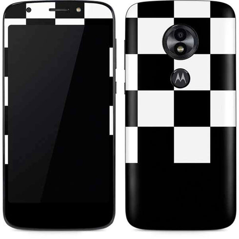 Checkerboard Split Moto E5 Play Skin
