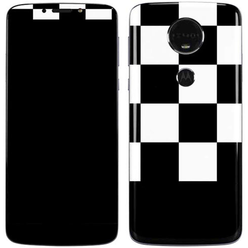 Checkerboard Split Moto E5 Plus Skin