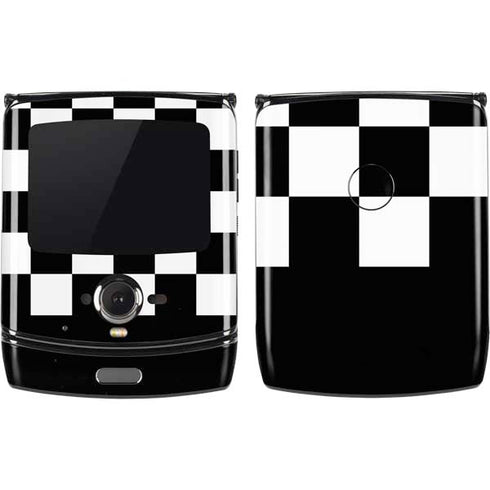 Checkerboard Split Motorola RAZR Skin