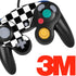 Checkerboard Split Nintendo GameCube Controller Skin