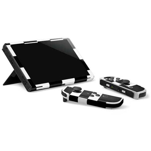 Checkerboard Split Nintendo Switch OLED (2021) Skin