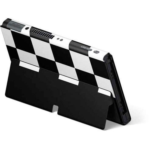 Checkerboard Split Nintendo Switch OLED (2021) Skin