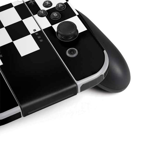 Checkerboard Split Nintendo Switch OLED (2021) Skin