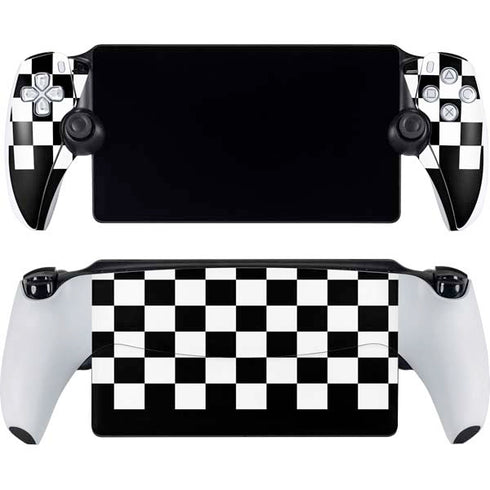 Checkerboard Split PlayStation Portal Remote Player Skin