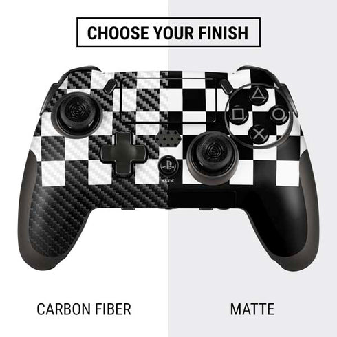 Checkerboard Split PlayStation Scuf Vantage 2 Controller Skin