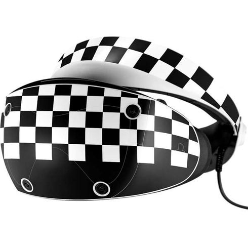 Checkerboard Split PlayStation VR2 Skin