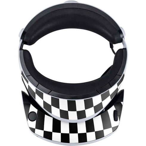 Checkerboard Split PlayStation VR2 Skin