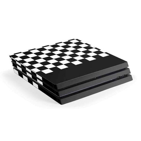Checkerboard Split PS4 Pro Console Skin