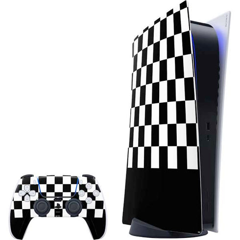 Checkerboard Split PS5 Digital Edition Bundle Skin