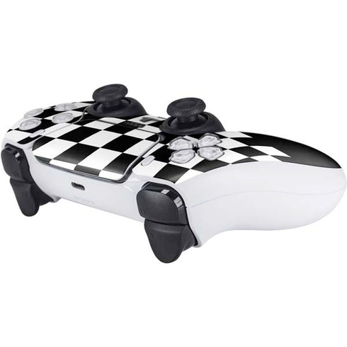 Checkerboard Split PS5 Controller Skin