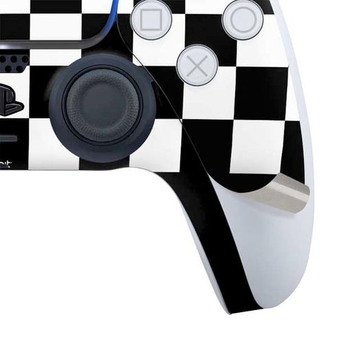 Checkerboard Split PS5 Controller Skin