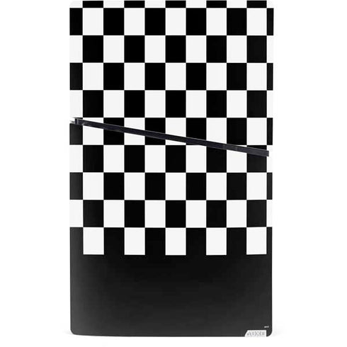 Checkerboard Split PS5 Slim Digital Edition Console Skin