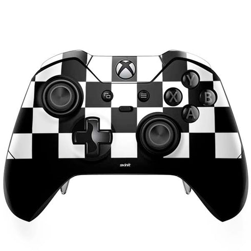 Checkerboard Split Xbox One Elite Controller Skin