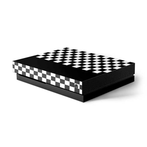 Checkerboard Split Xbox One X Console Skin