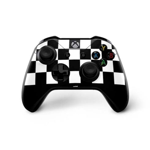Checkerboard Split Xbox One X Controller Skin