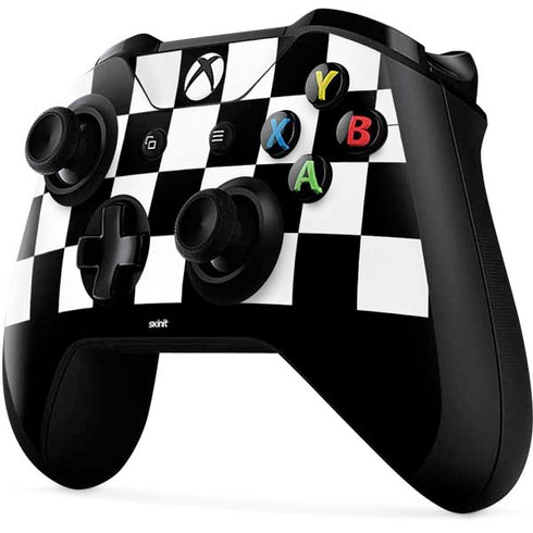 Checkerboard Split Xbox One X Controller Skin