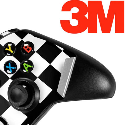 Checkerboard Split Xbox One X Controller Skin