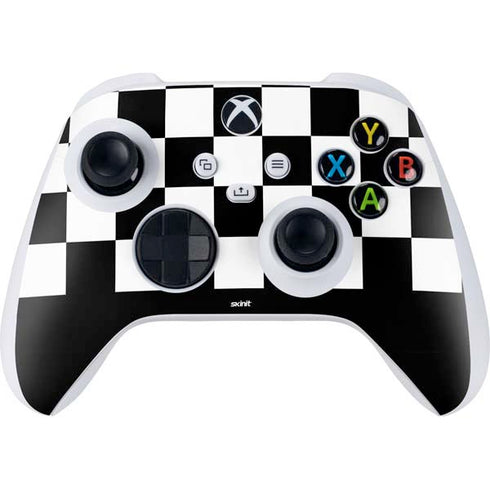 Checkerboard Split Xbox Series S Controller Skin