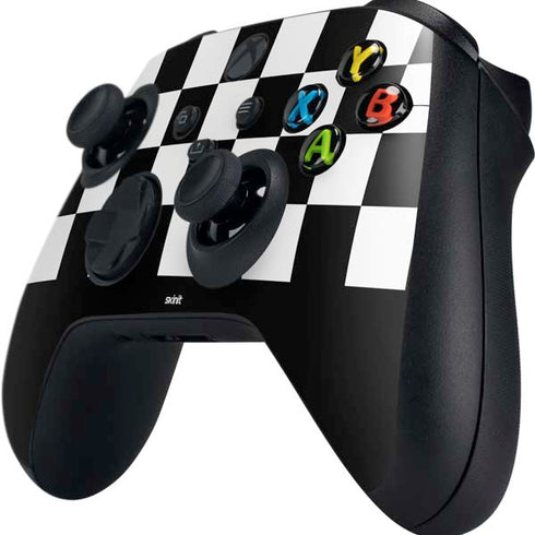 Checkerboard Split Xbox Series X Controller Skin