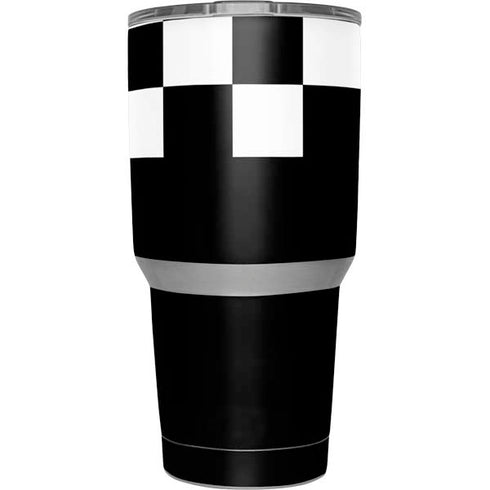 Checkerboard Split Yeti 30oz Rambler Tumbler Skin