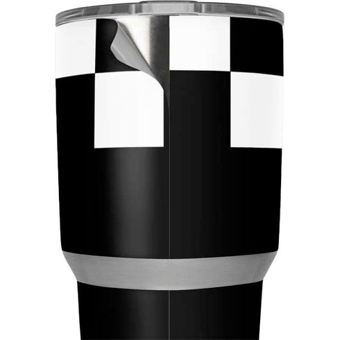Checkerboard Split Yeti 30oz Rambler Tumbler Skin