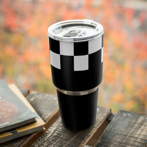 Checkerboard Split Yeti 30oz Rambler Tumbler Skin