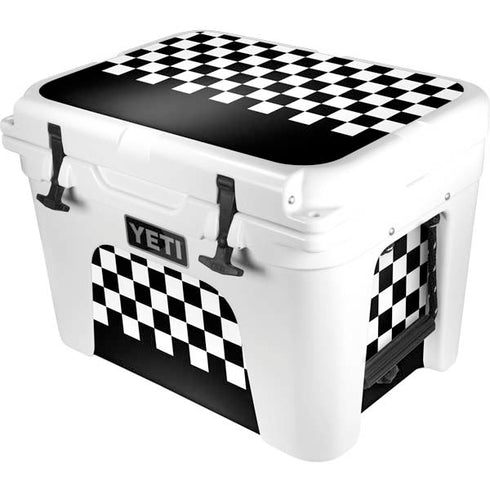 Checkerboard Split YETI Tundra 35 Hard Cooler Skin