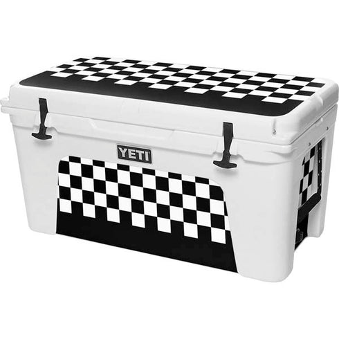Checkerboard Split YETI Tundra 75 Hard Cooler Skin