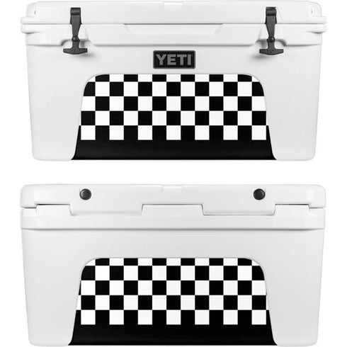 Checkerboard Split YETI Tundra 75 Hard Cooler Skin