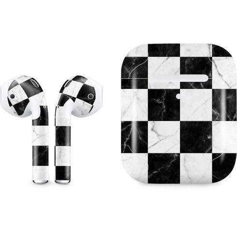 Checkered Marble Apple AirPods 2 Skin