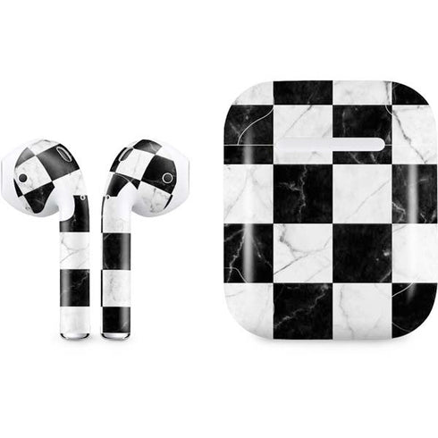 Checkered Marble Apple AirPods Skin