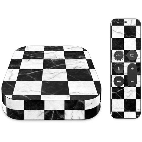 Checkered Marble Apple TV Skin