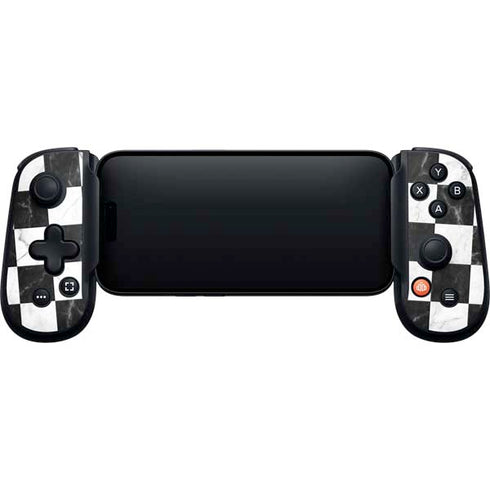 Checkered Marble Backbone One for iPhone Game Controller Skin