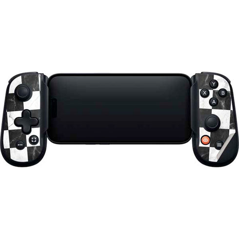 Checkered Marble Backbone One for iPhone Game Controller Skin