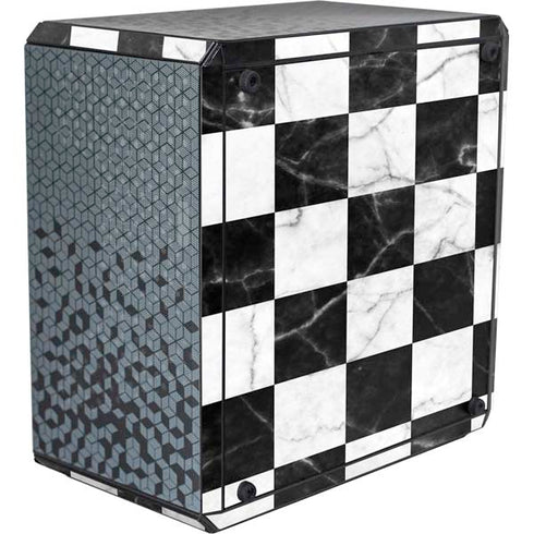 Checkered Marble Cooler Master MasterBox Q300L Mini Tower Skin