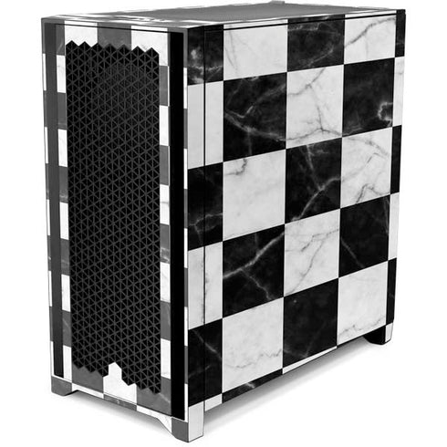 Checkered Marble Corsair 4000D Tempered Glass Mid-Tower ATX Case Skin