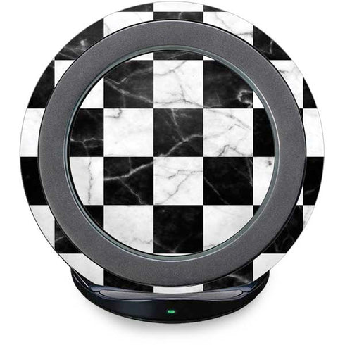 Checkered Marble Fast Charge Wireless Charging Stand Skin