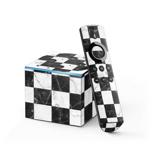 Checkered Marble Fire TV Cube Skin