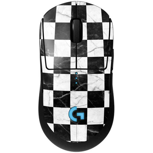 Checkered Marble G Pro Wireless Gaming Mouse Skin