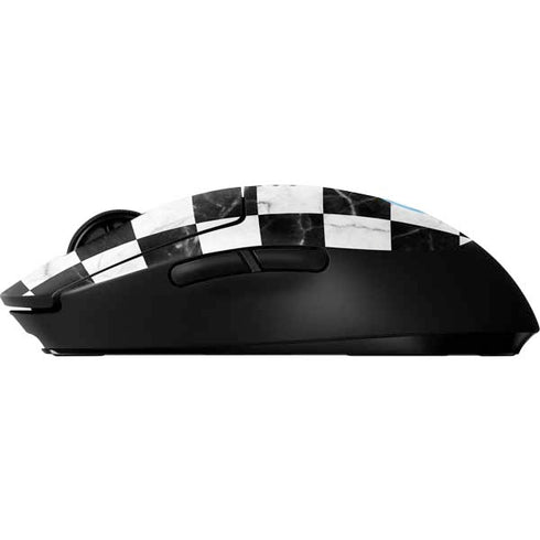 Checkered Marble G Pro Wireless Gaming Mouse Skin